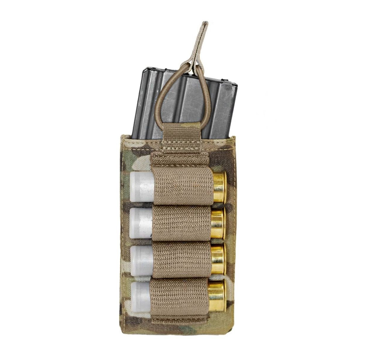 WARRIOR ASSAULT: Single Open 5.56mm with Shotgun Strip and Bungee Retention