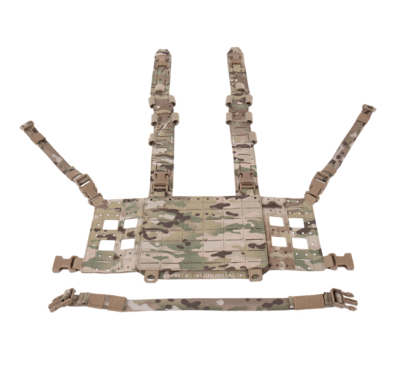 WARRIOR ASSAULT: Laser Cut Modular Chest Rig (MCR) MK1 TYPE 2 Chest Rig Delta (W-LC-MCR-H-MK1-TYPE-2) Bundle