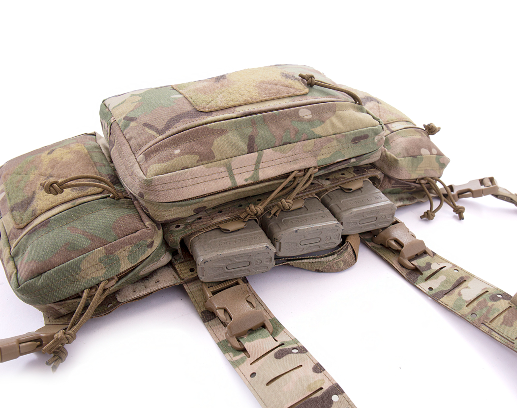 WARRIOR ASSAULT: Laser Cut Modular Chest Rig (MCR) MK1 TYPE 2 Chest Rig Delta (W-LC-MCR-H-MK1-TYPE-2) Bundle