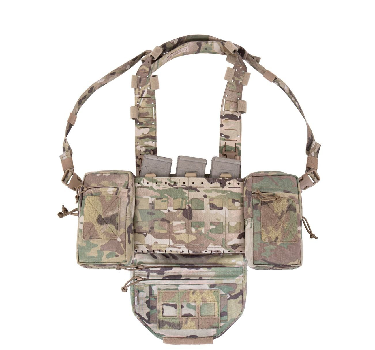 WARRIOR ASSAULT: Laser Cut Modular Chest Rig (MCR) MK1 TYPE 1 Chest Rig Delta (W-LC-MCR-H-MK1-TYPE-1) Bundle