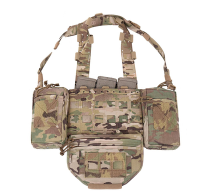WARRIOR ASSAULT: Laser Cut Modular Chest Rig (MCR) MK1 TYPE 1 Chest Rig Delta (W-LC-MCR-H-MK1-TYPE-1) Bundle