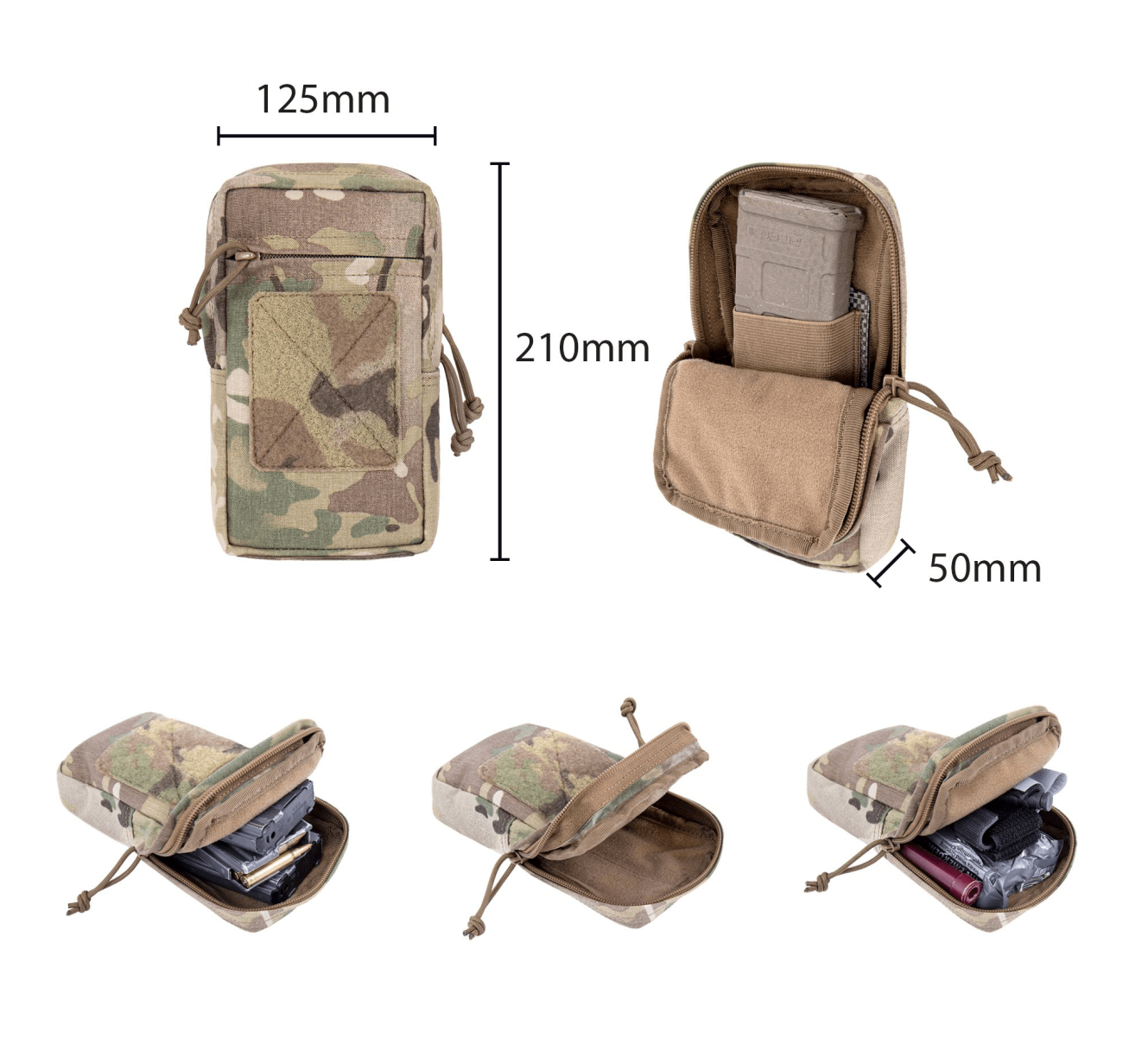WARRIOR ASSAULT: Laser Cut Modular Chest Rig (MCR) MK1 TYPE 1 Chest Rig Delta (W-LC-MCR-H-MK1-TYPE-1) Bundle