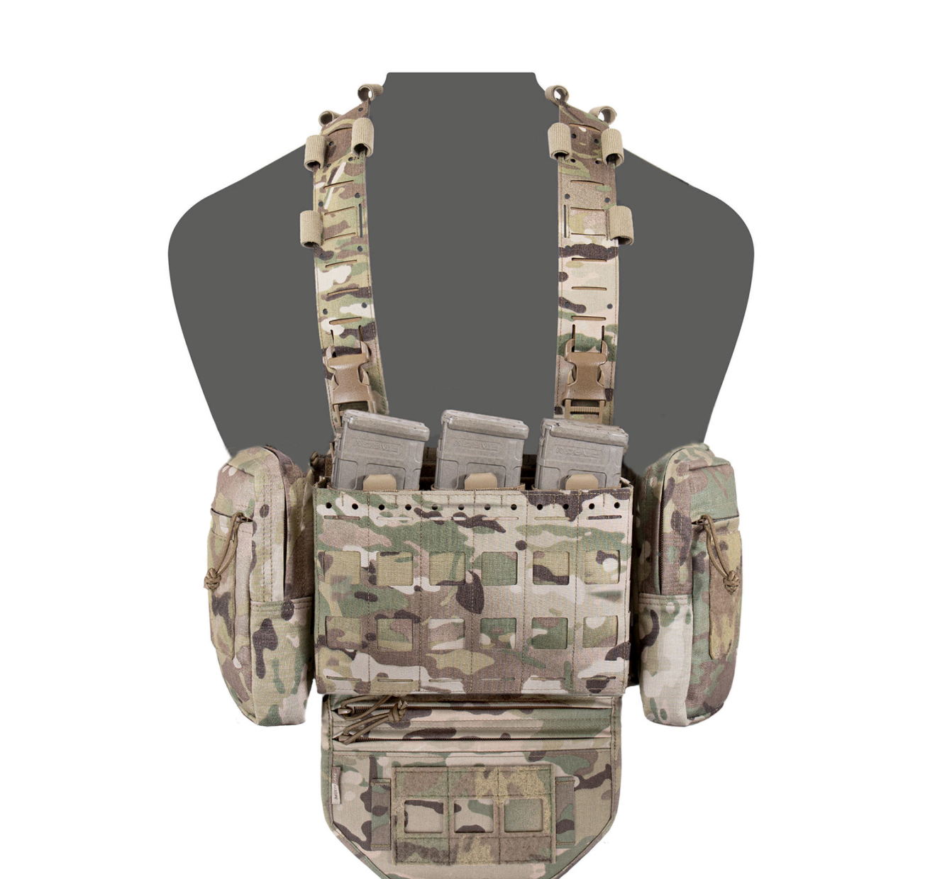 WARRIOR ASSAULT: Laser Cut Modular Chest Rig (MCR) MK1 TYPE 1 Chest Rig Delta (W-LC-MCR-H-MK1-TYPE-1) Bundle