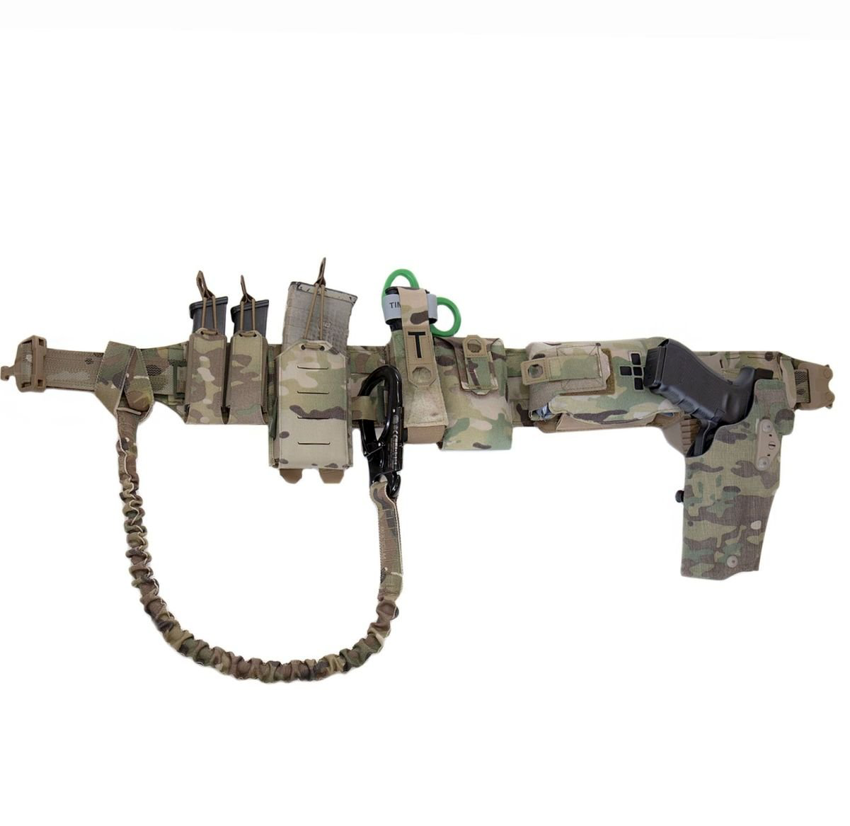 WARRIOR ASSAULT: Laser Cut Low Profile Belt with Polymer Cobra Belt Buckle