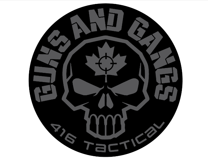 416 TACTICAL: Guns and Gangs Sticker