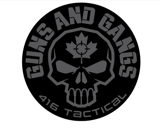 416 TACTICAL: Guns and Gangs Sticker