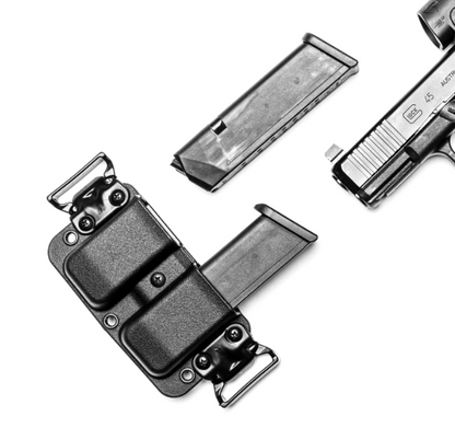 BLADE-TECH: Total Eclipse 2.0 IWB/OWB Double Mag Pouch (GLOCK 9-40)