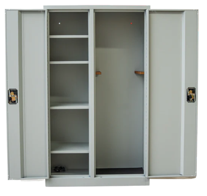 CRAFT METAL FURNITURE: Gun Security Cabinet, Double Door (Dimensions: 55"h x 32"w x 10"d)