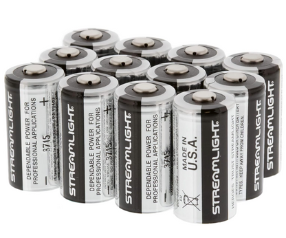 Streamlight - Piles au lithium CR123A (paquet de 12)