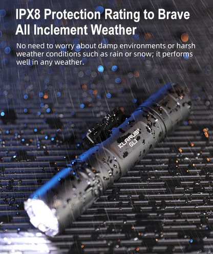 KLARUS: GL3 Quick-Detach Tactical Extreme Output Tactical Flashlight, 2100 Lumens