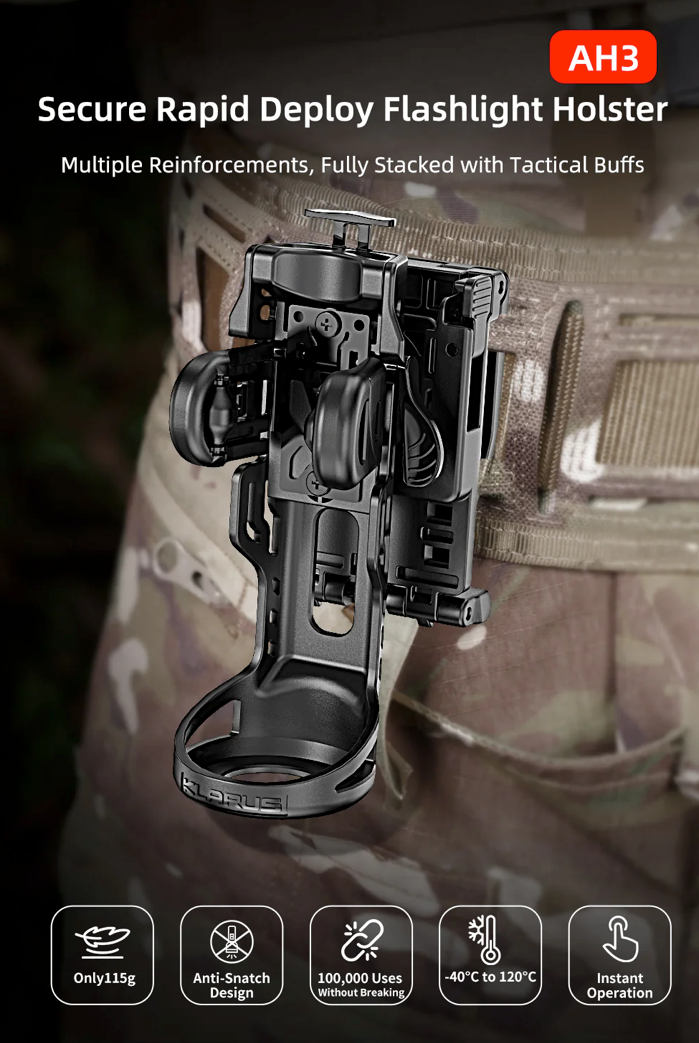 KLARUS: AH3 Secure Rapid Deploy Flashlight Holster