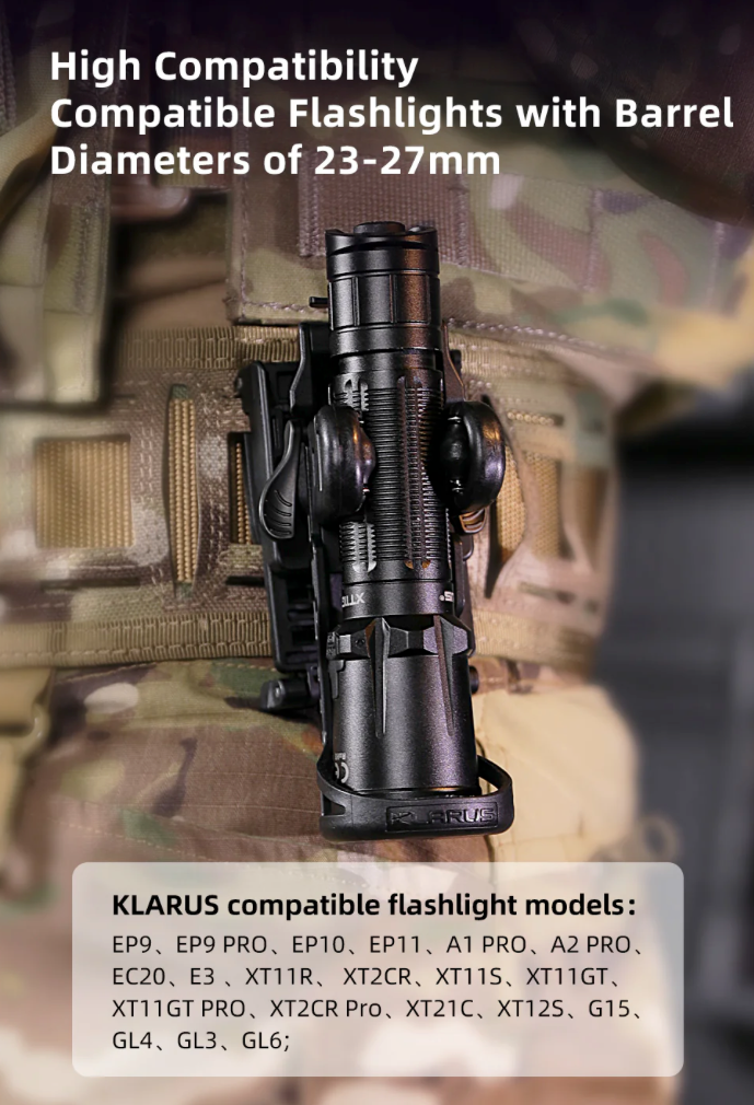 KLARUS: AH3 Secure Rapid Deploy Flashlight Holster