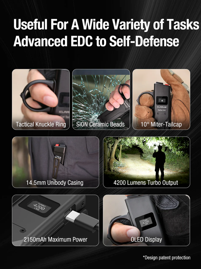 KLARUS: FlatTac X1, Ultra Slim Tactical Flashlight
