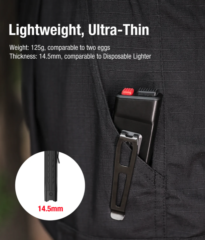 KLARUS: FlatTac X1, Ultra Slim Tactical Flashlight