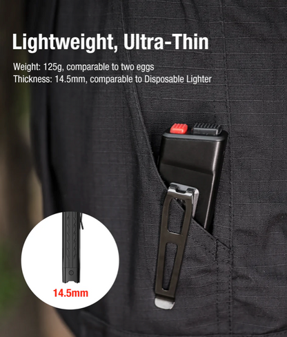 KLARUS: FlatTac X1, Ultra Slim Tactical Flashlight