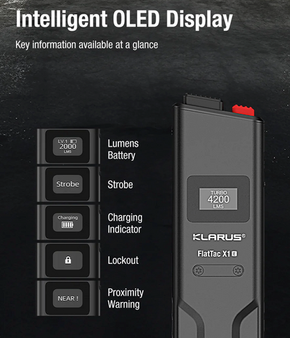 KLARUS: FlatTac X1, Ultra Slim Tactical Flashlight