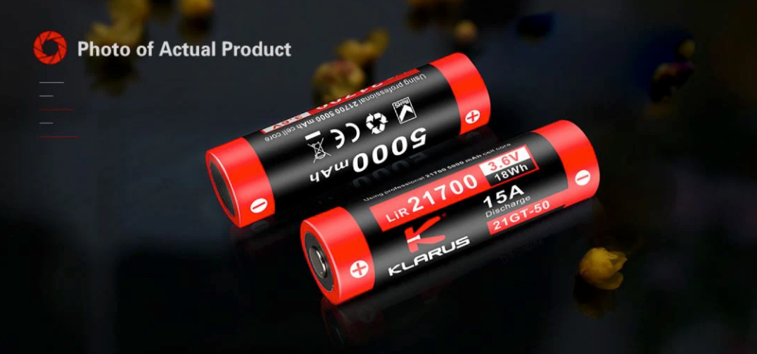Batterie rechargeable Klarus 21GT-50 5000 mAh