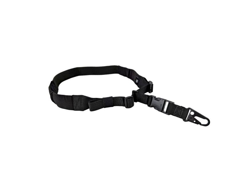 LORICA EQUIPMENT: Single Point Rifle Sling, Snap-hook, Black
