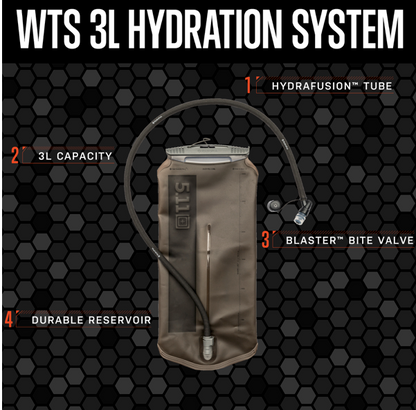 5.11 TACTICAL: WTS 3L Hydration System