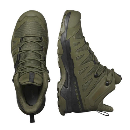 SALOMON: X Ultra Forces Mid Boot- No Gortex-Green