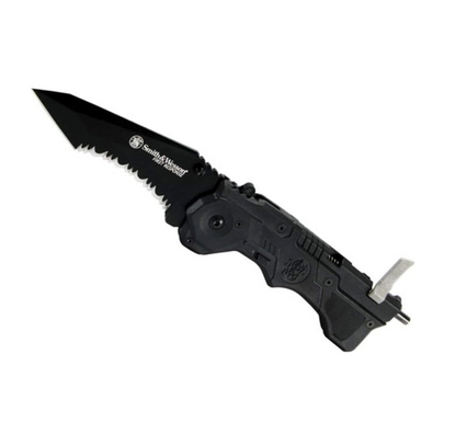 SMITH & WESSON: Taylor First Response, 3rd Gen Liner Lock Folding Knife & Rescue Tool