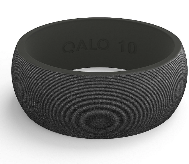 QALO: Men's Tungsten Satin Silicone Ring