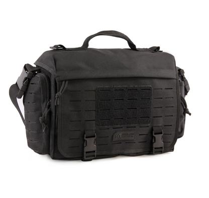 HIGHLAND TACTICAL: Timer Messenger Bag, Black