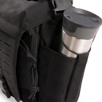 HIGHLAND TACTICAL: Timer Messenger Bag, Black