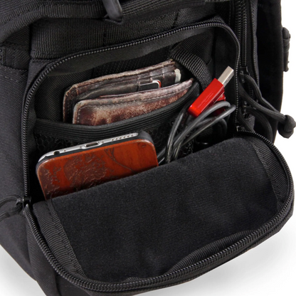 HIGHLAND TACTICAL: Timer Messenger Bag, Black