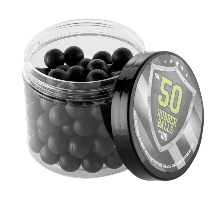 UMAREX: .50 Cal Rubber Balls, 100 count