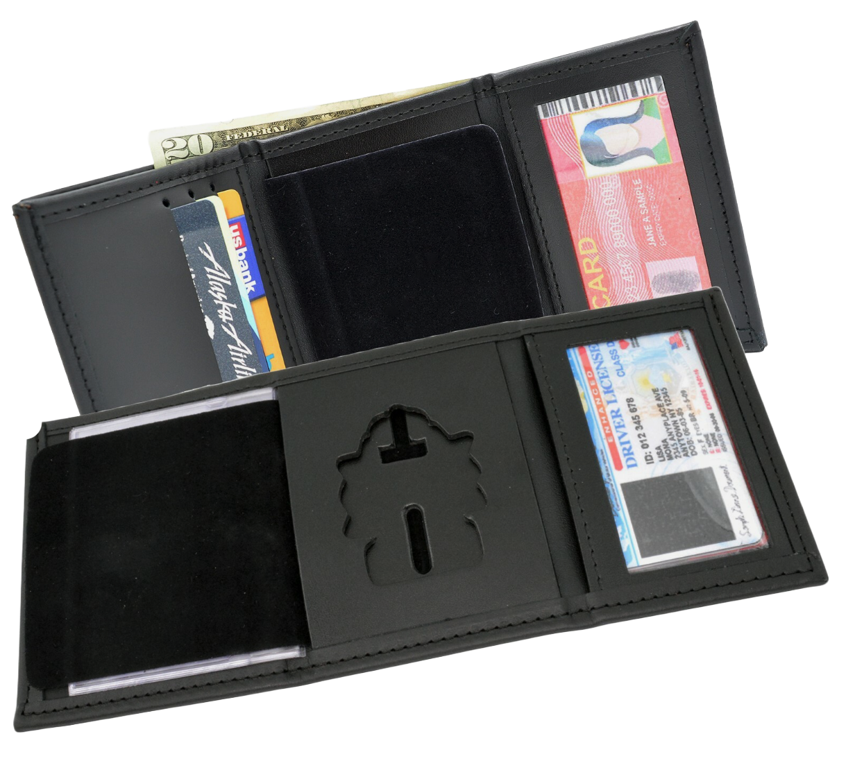 PERFECT FIT SHIELD WALLET: Trifold Wallet w/ Single ID & CC Slots Style 101-C