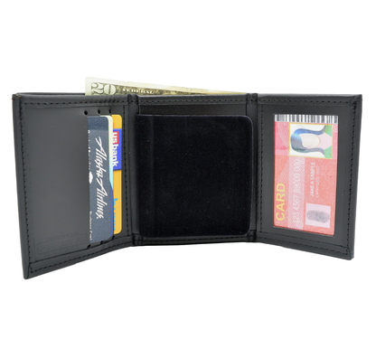 PERFECT FIT SHIELD WALLET: Trifold Wallet w/ Single ID & CC Slots Style 101-C