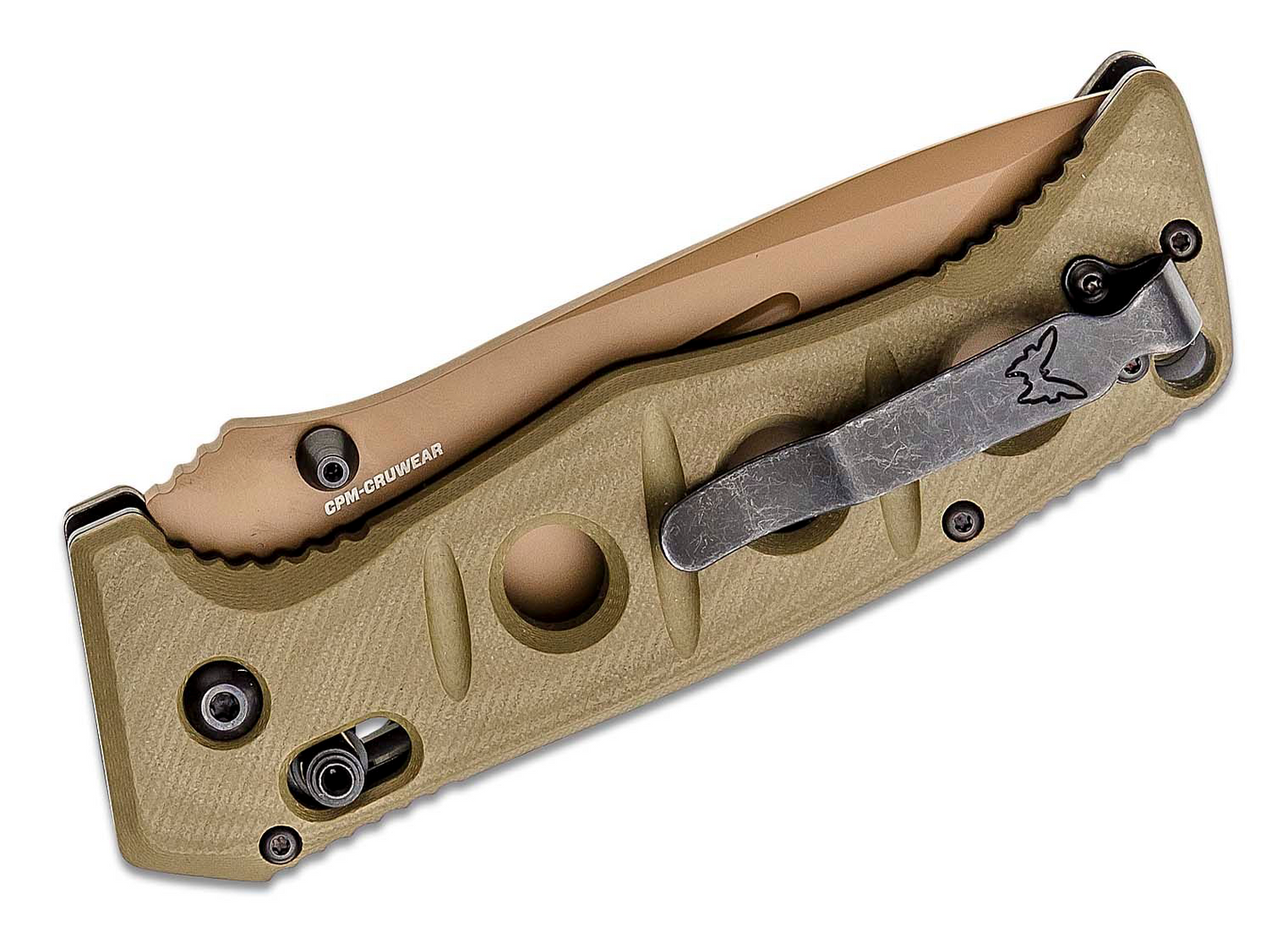BENCHMADE: Adamas, G10 OD Green, Drop-Point