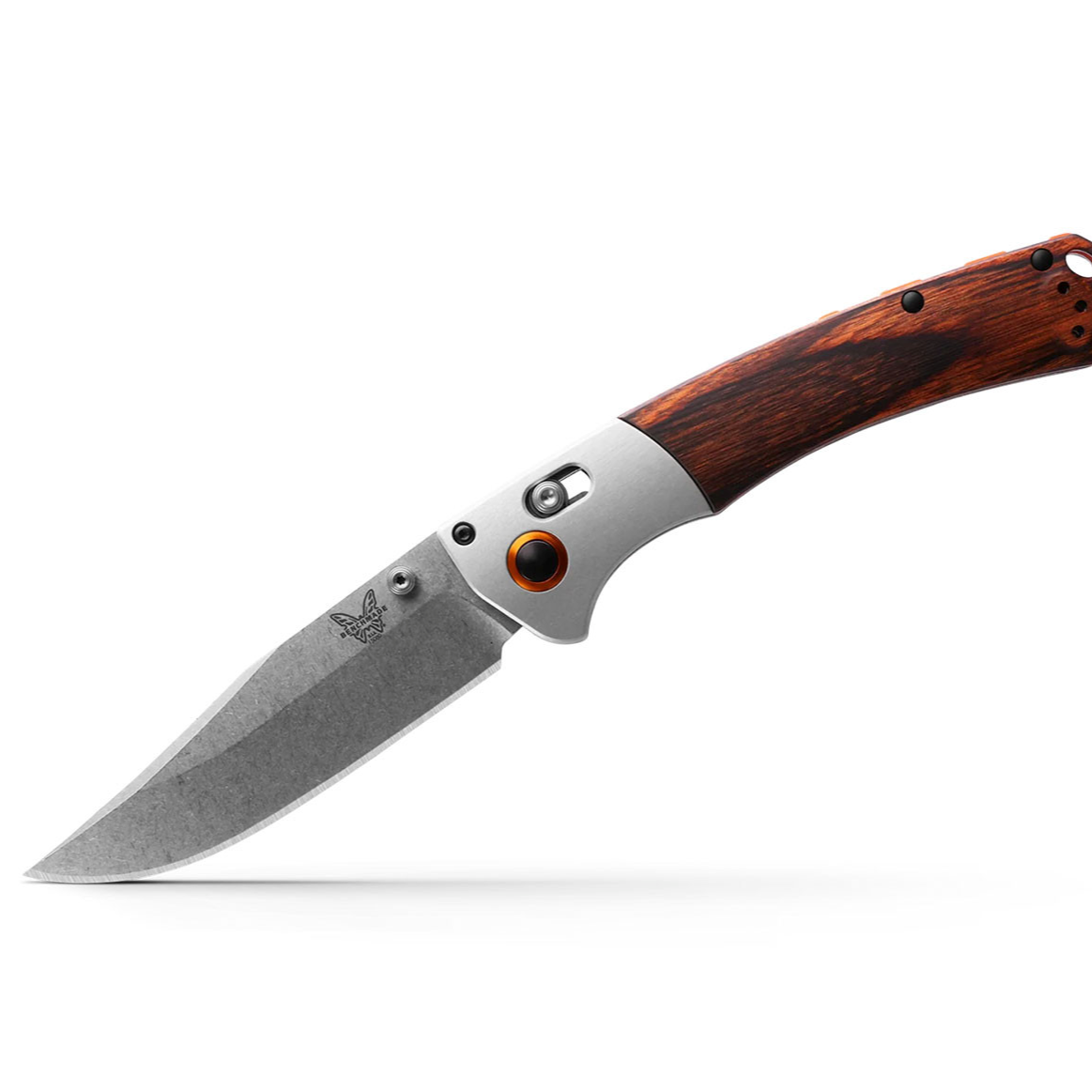 BENCHMADE: Crooked River, Grey Aluminum & Wood