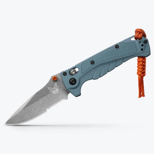 BENCHMADE: Mini Adira, Depth Blue, Drop-Point