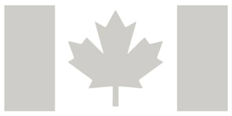 TACTICAL INNOVATIONS: Canadian Flag Vinyl Decals 2-Pack, 3.5" x 7.5"
