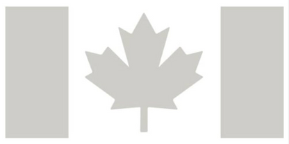 TACTICAL INNOVATIONS: Canadian Flag Vinyl Decals 2-Pack, 3.5" x 7.5"