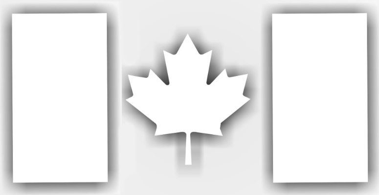 TACTICAL INNOVATIONS: Canadian Flag Vinyl Decals 2-Pack, 3.5" x 7.5"