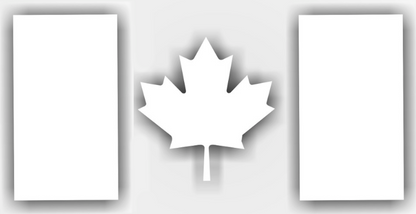 TACTICAL INNOVATIONS: Canadian Flag Vinyl Decals 2-Pack, 3.5" x 7.5"