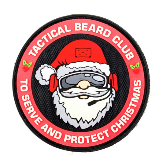 TACTICAL INNOVATIONS: Tactical Beard Club, To Serve and Protect Christmas, PVC Morale Patch