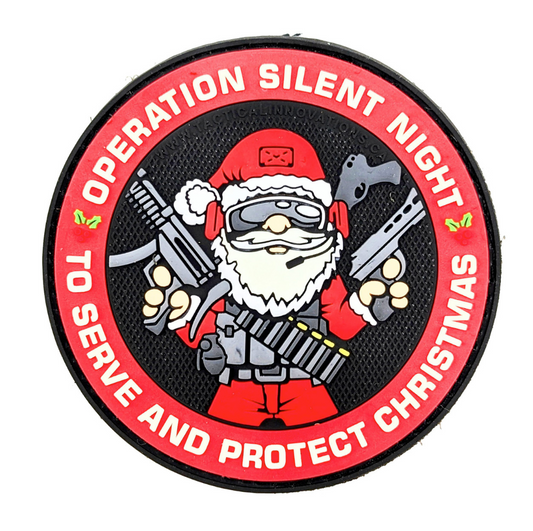 TACTICAL INNOVATIONS: Operation Silent Night PVC Morale Patch, Glow-in-the-Dark