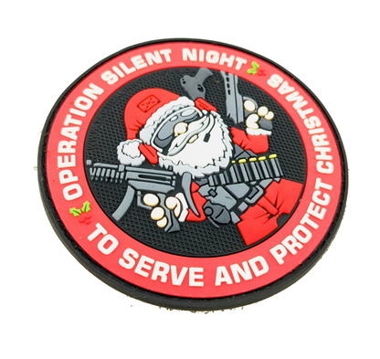 TACTICAL INNOVATIONS: Operation Silent Night PVC Morale Patch, Glow-in-the-Dark