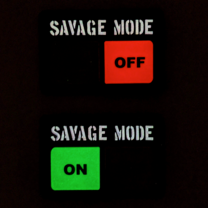 TACTICAL INNOVATIONS:  Savage Mode ON/OFF, PVC Morale Patch