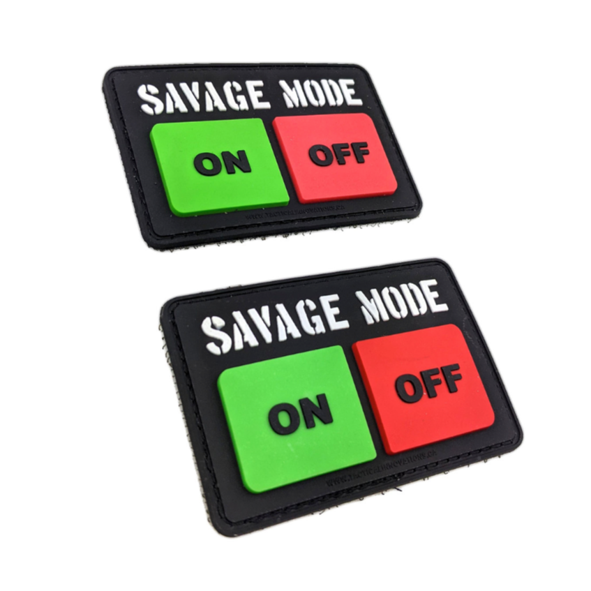 TACTICAL INNOVATIONS:  Savage Mode ON/OFF, PVC Morale Patch