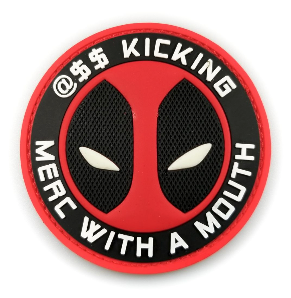 TACTICAL INNOVATIONS: Deadpool A$$ Kicking Merc With a Mouth, PVC Morale Patch