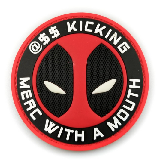 TACTICAL INNOVATIONS: Deadpool A$$ Kicking Merc With a Mouth, PVC Morale Patch
