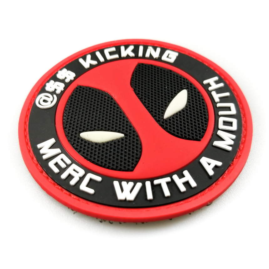 TACTICAL INNOVATIONS: Deadpool A$$ Kicking Merc With a Mouth, PVC Morale Patch