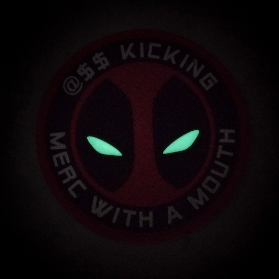 TACTICAL INNOVATIONS: Deadpool A$$ Kicking Merc With a Mouth, PVC Morale Patch