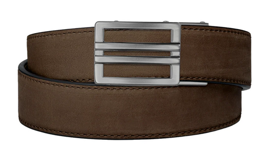 Kore Essentials - CEINTURE POUR PISTOLET EN CUIR NOIR À BOUCLE X1 24" - 44"