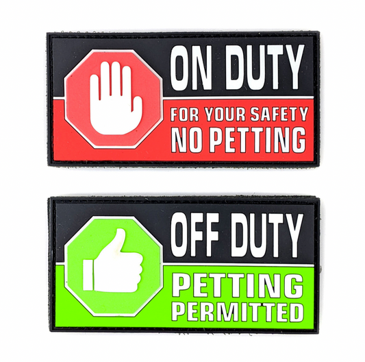 TACTICAL INNOVATIONS: ON DUTY/OFF DUTY Pet PVC Morale Patch